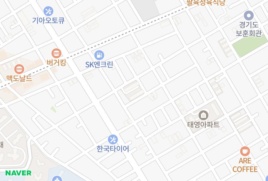 경기도 수원시 장안구 영화동 수정 위치·실거래 시세 지도
