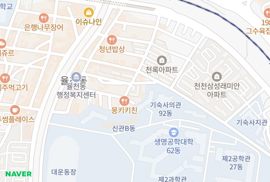 경기도 수원시 장안구 율전동 율전 위치·실거래 시세 지도