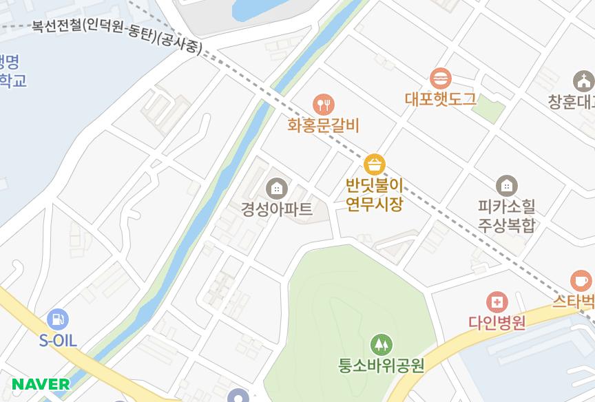 경기도 수원시 장안구 연무동 경성 위치·실거래 시세 지도