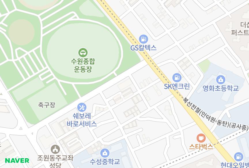 경기도 수원시 장안구 조원동 상훈휴팰리스 위치·실거래 시세 지도