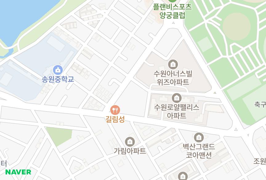 경기도 수원시 장안구 송죽동 송죽프라자 위치·실거래 시세 지도