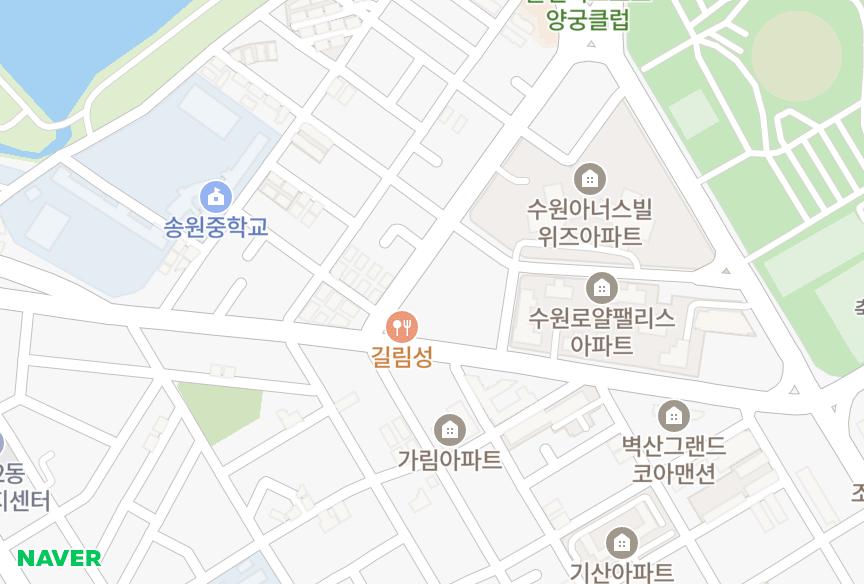 경기도 수원시 장안구 송죽동 웰가 위치·실거래 시세 지도