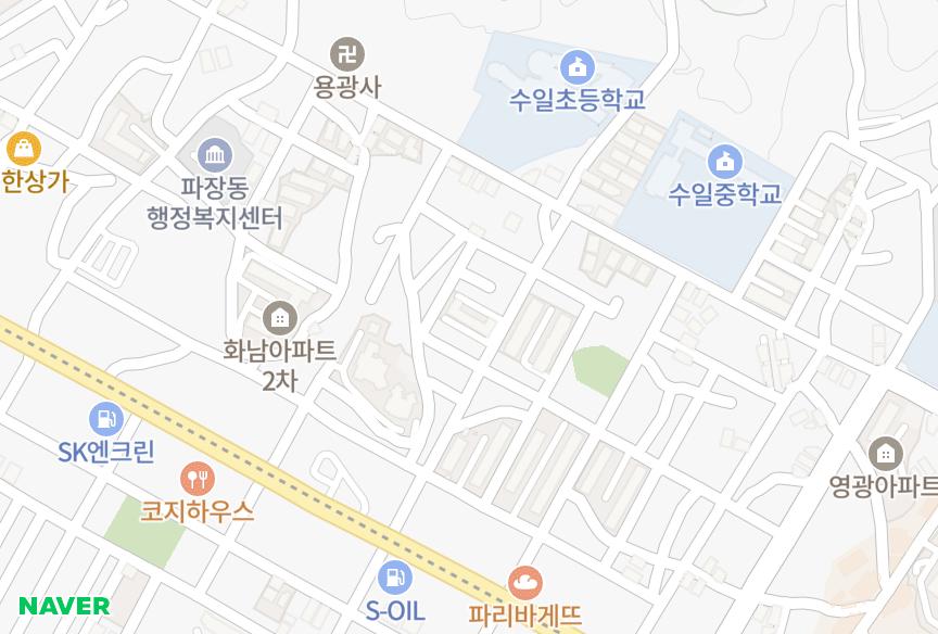경기도 수원시 장안구 파장동 삼청 위치·실거래 시세 지도