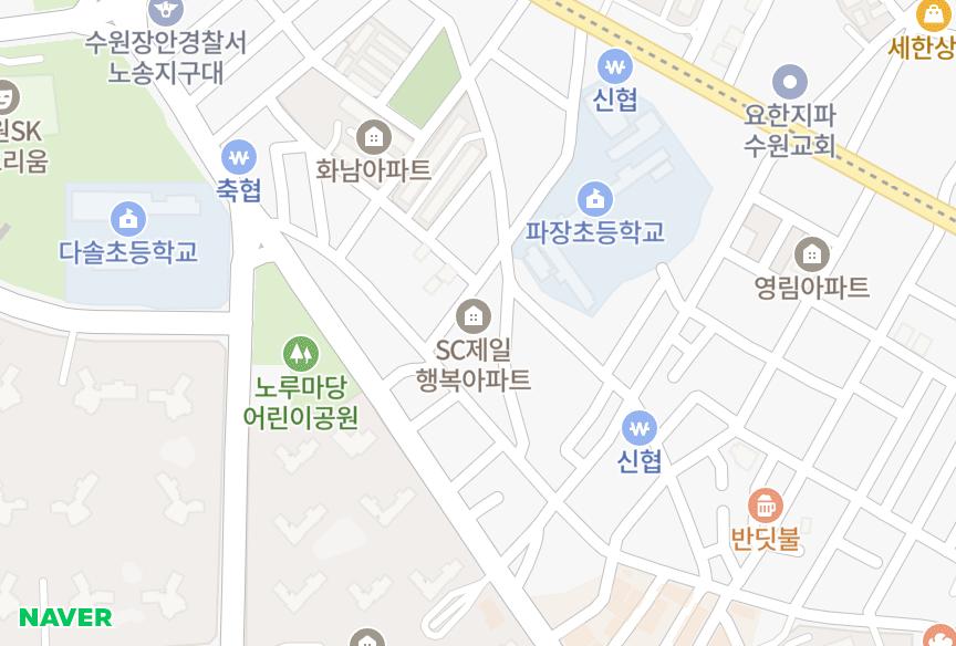 경기도 수원시 장안구 파장동 SC제일행복 위치·실거래 시세 지도