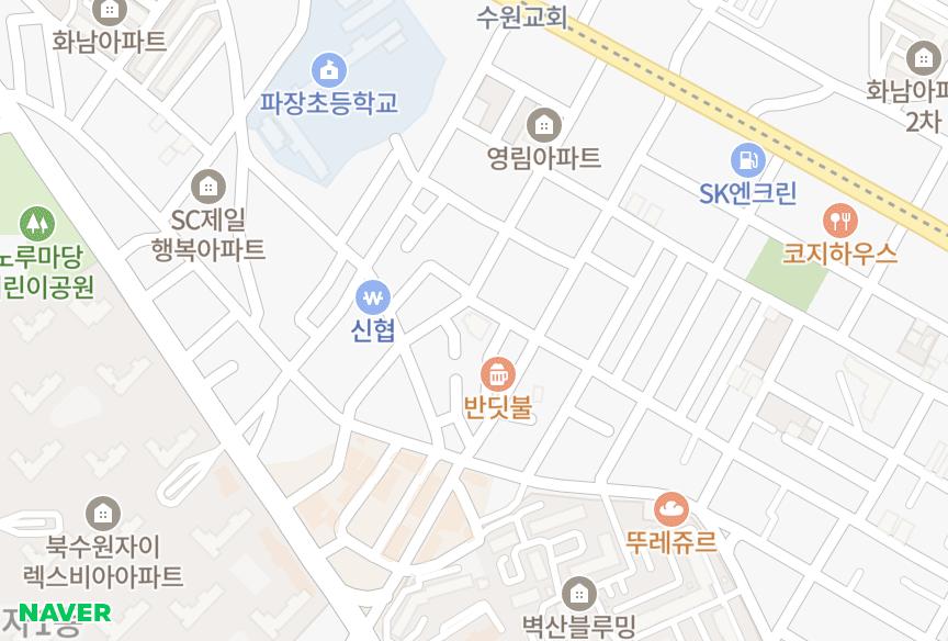 경기도 수원시 장안구 파장동 미다스 위치·실거래 시세 지도