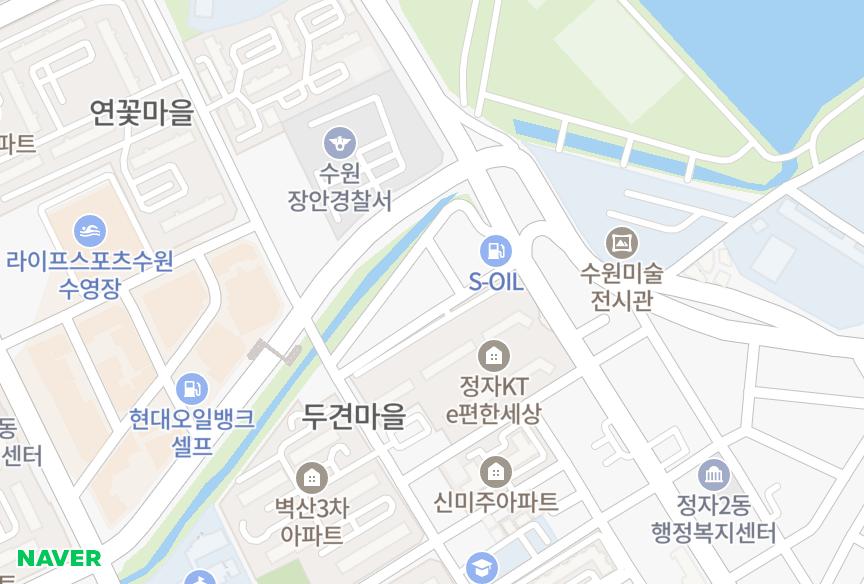 경기도 수원시 장안구 정자동 익주 위치·실거래 시세 지도