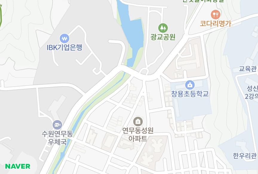경기도 수원시 장안구 연무동 효준 위치·실거래 시세 지도