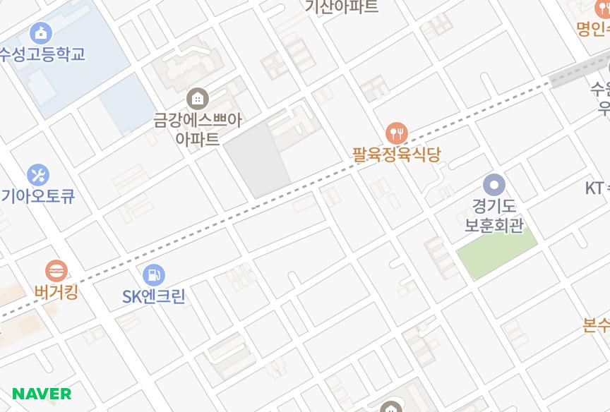 경기도 수원시 장안구 영화동 금송 위치·실거래 시세 지도