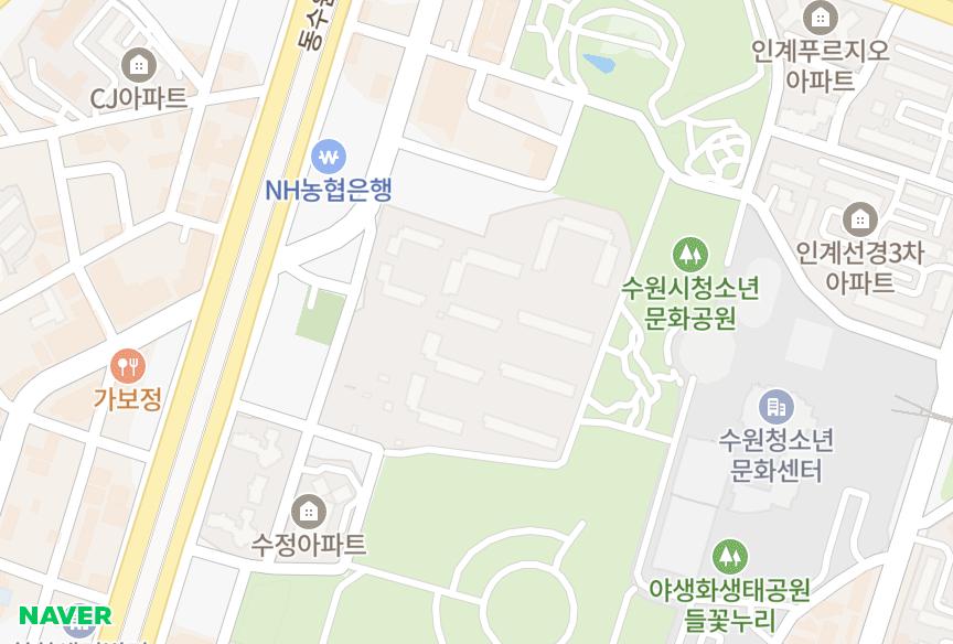 경기도 수원시 팔달구 인계동 신반포 위치·실거래 시세 지도