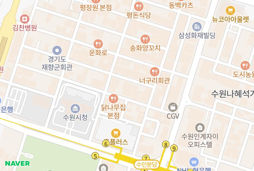 경기도 수원시 팔달구 인계동 무비하임 위치·실거래 시세 지도