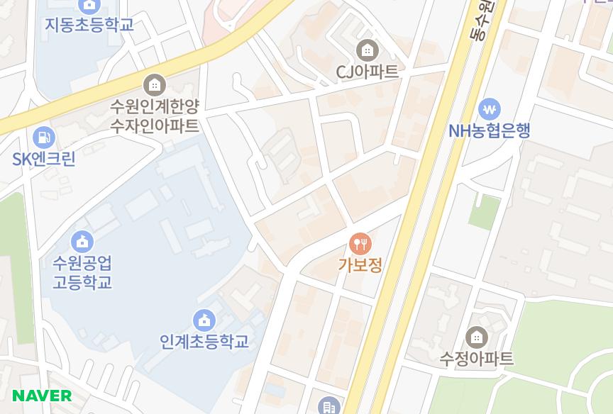경기도 수원시 팔달구 인계동 은하 위치·실거래 시세 지도