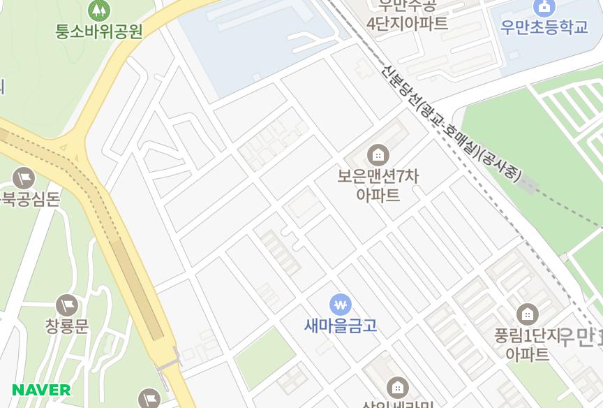 경기도 수원시 팔달구 우만동 나성복합상가 위치·실거래 시세 지도