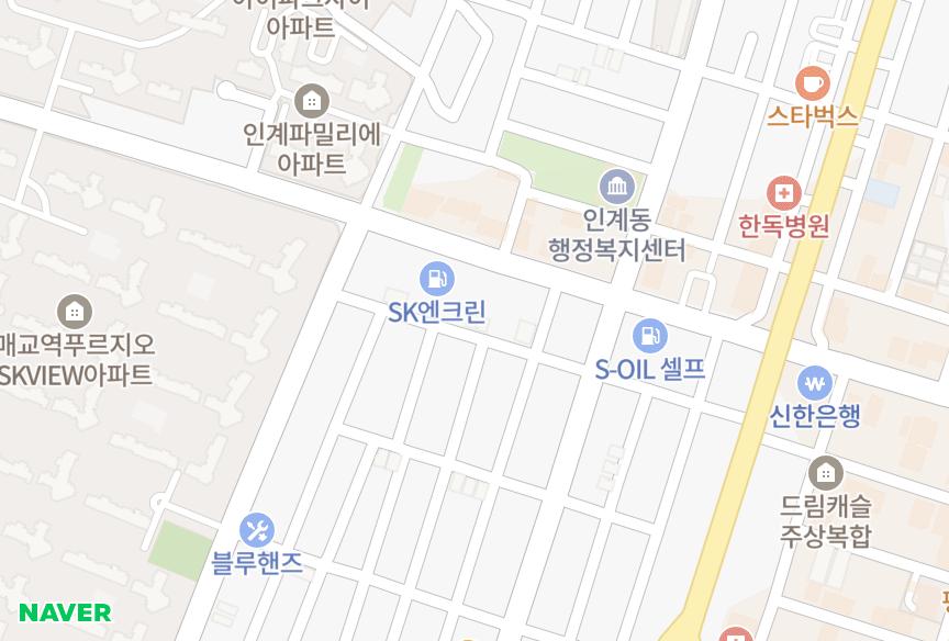 경기도 수원시 팔달구 인계동 다림늘푸른 위치·실거래 시세 지도