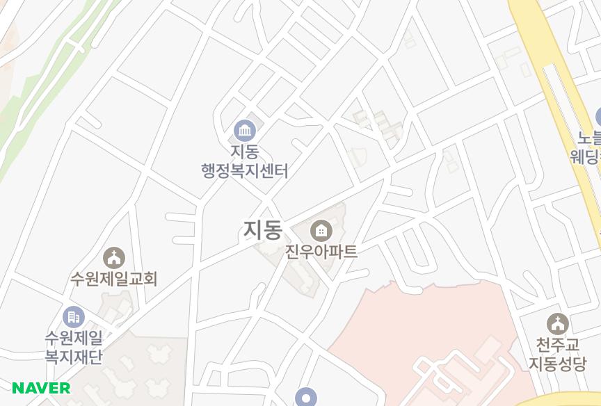 경기도 수원시 팔달구 지동 진우빌라트 위치·실거래 시세 지도