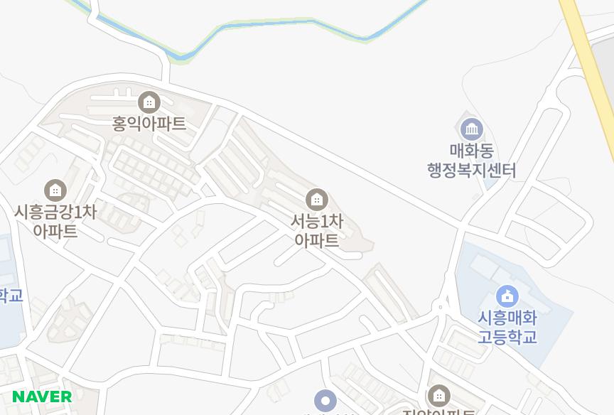 경기도 시흥시 매화동 매화서능1차 위치·실거래 시세 지도