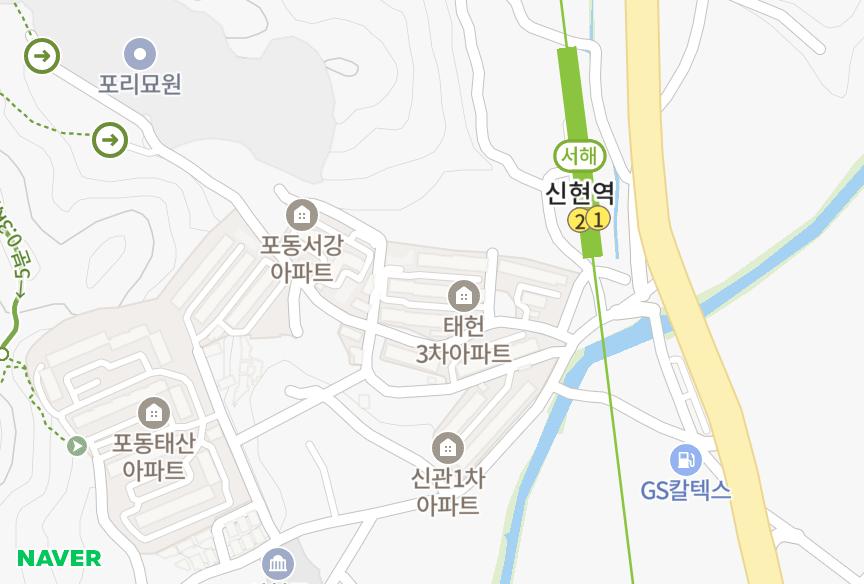 경기도 시흥시 포동 태헌3차 위치·실거래 시세 지도