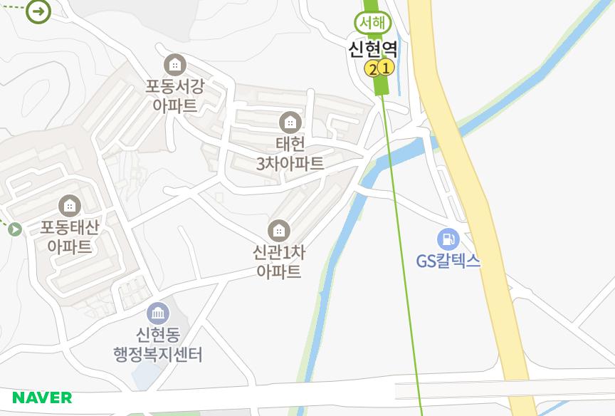 경기도 시흥시 포동 태헌신관1차 위치·실거래 시세 지도