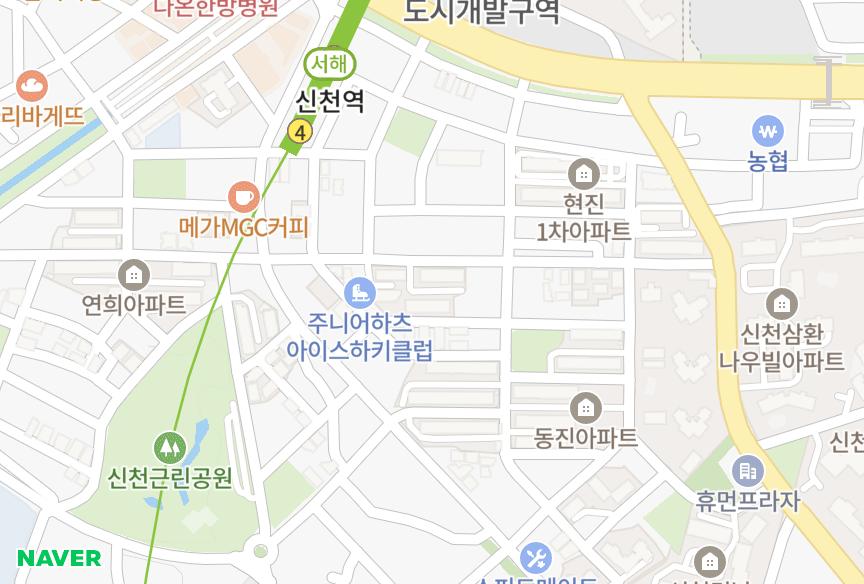 경기도 시흥시 신천동 부강 위치·실거래 시세 지도