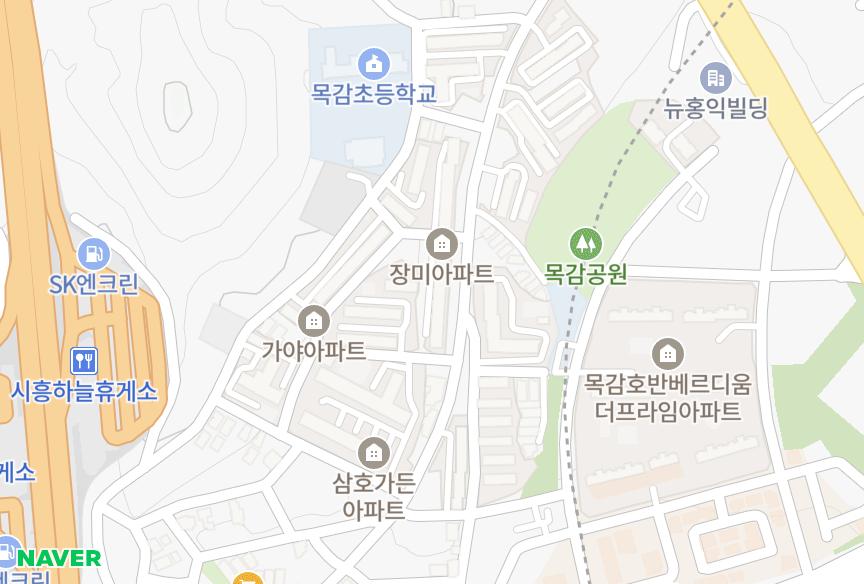경기도 시흥시 조남동 장미 위치·실거래 시세 지도