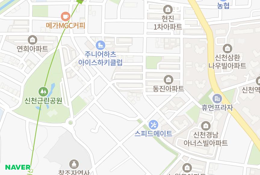 경기도 시흥시 신천동 우진둥지 위치·실거래 시세 지도