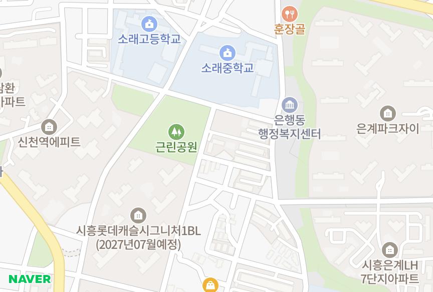 경기도 시흥시 은행동 철산 위치·실거래 시세 지도