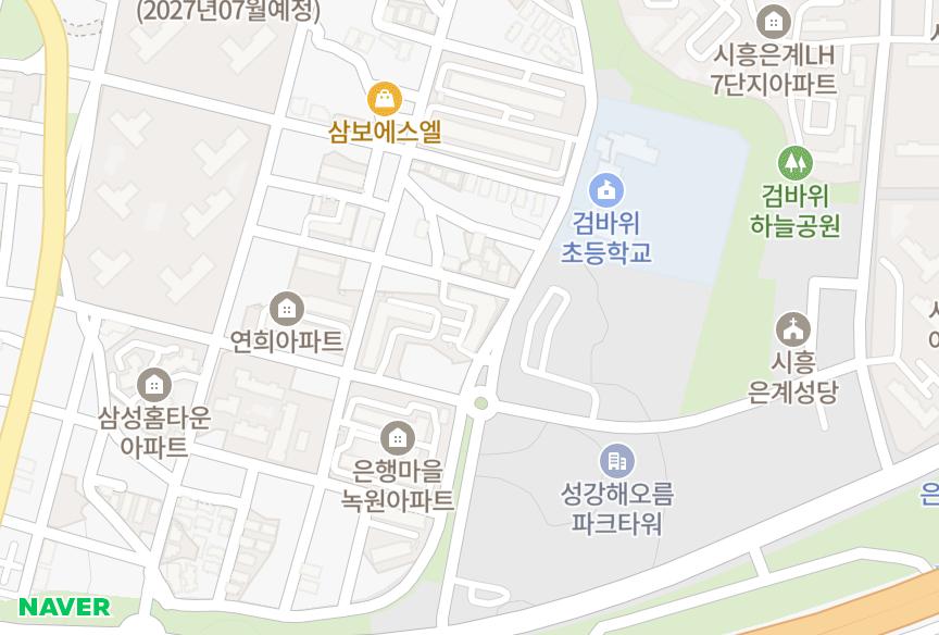 경기도 시흥시 은행동 은행동경6차 위치·실거래 시세 지도