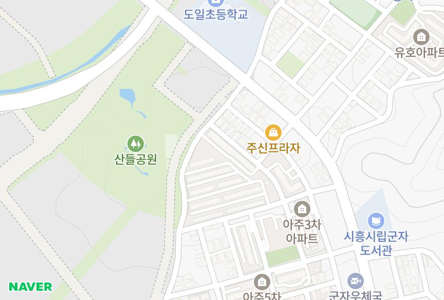 경기도 시흥시 거모동 아주2차 위치·실거래 시세 지도