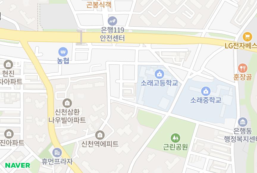 경기도 시흥시 은행동 진양 위치·실거래 시세 지도
