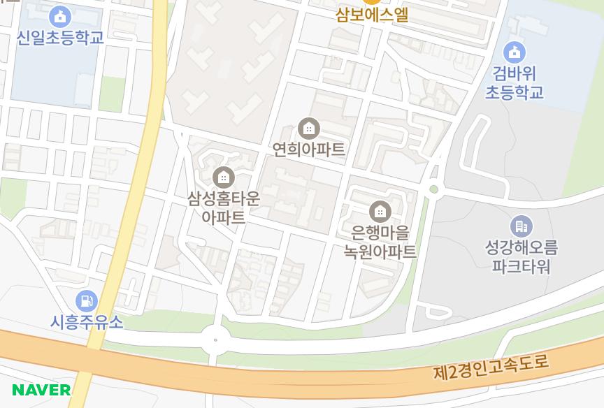 경기도 시흥시 은행동 신성아트빌17차 위치·실거래 시세 지도