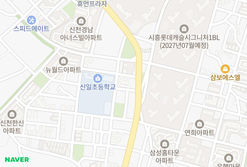 경기도 시흥시 신천동 명성 위치·실거래 시세 지도