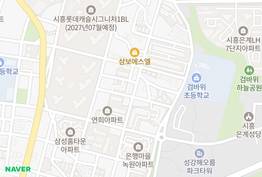 경기도 시흥시 은행동 광덕 위치·실거래 시세 지도