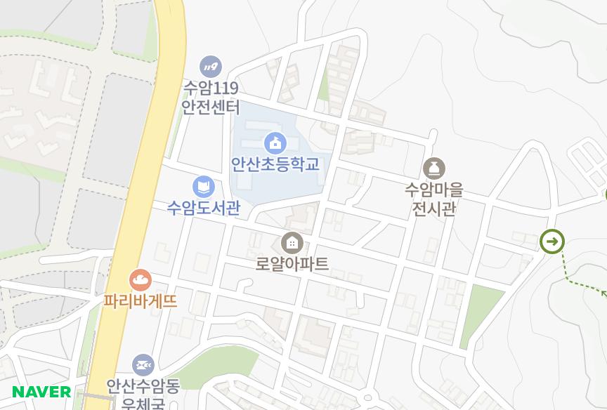 경기도 안산시 상록구 수암동 로얄아파트나동 위치·실거래 시세 지도