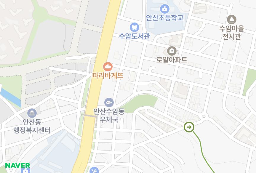 경기도 안산시 상록구 수암동 펠리체 위치·실거래 시세 지도