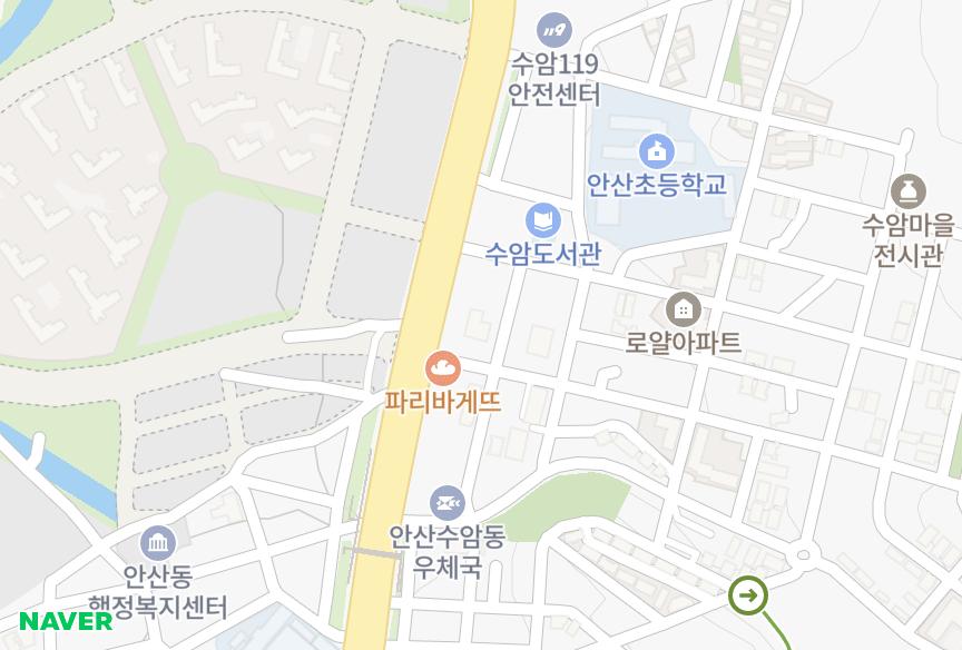 경기도 안산시 상록구 수암동 동영센트럴타워 위치·실거래 시세 지도