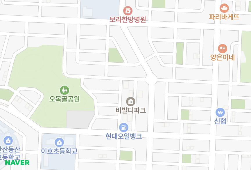 경기도 안산시 상록구 본오동 동산 위치·실거래 시세 지도