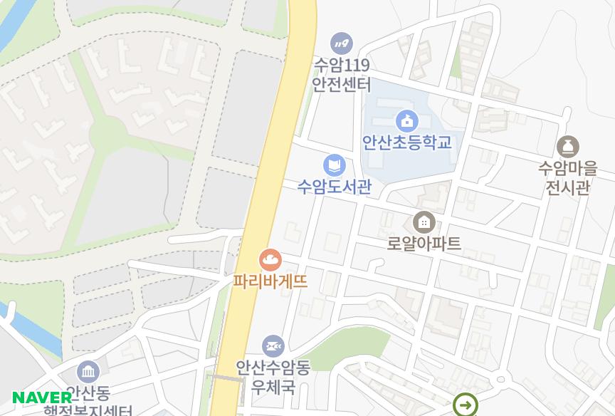 경기도 안산시 상록구 수암동 이수빌 위치·실거래 시세 지도