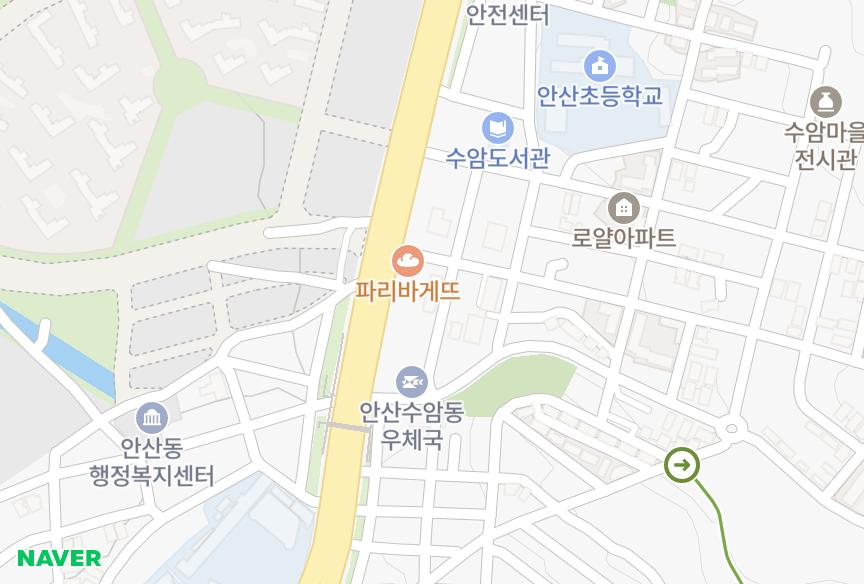 경기도 안산시 상록구 수암동 이림지오팰리스 위치·실거래 시세 지도