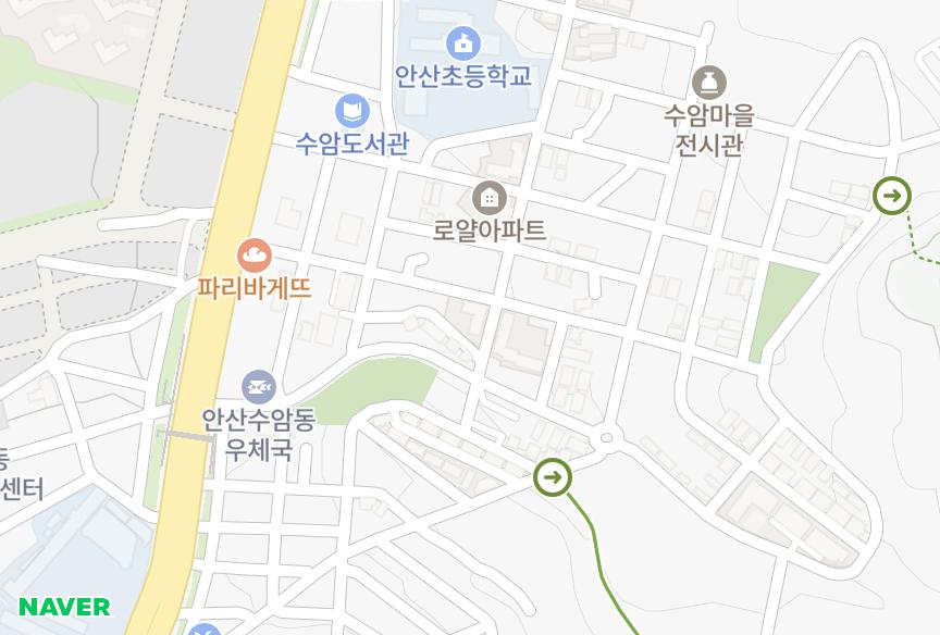 경기도 안산시 상록구 수암동 대보가동 위치·실거래 시세 지도