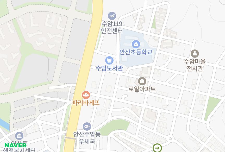 경기도 안산시 상록구 수암동 수암베스트타워 위치·실거래 시세 지도