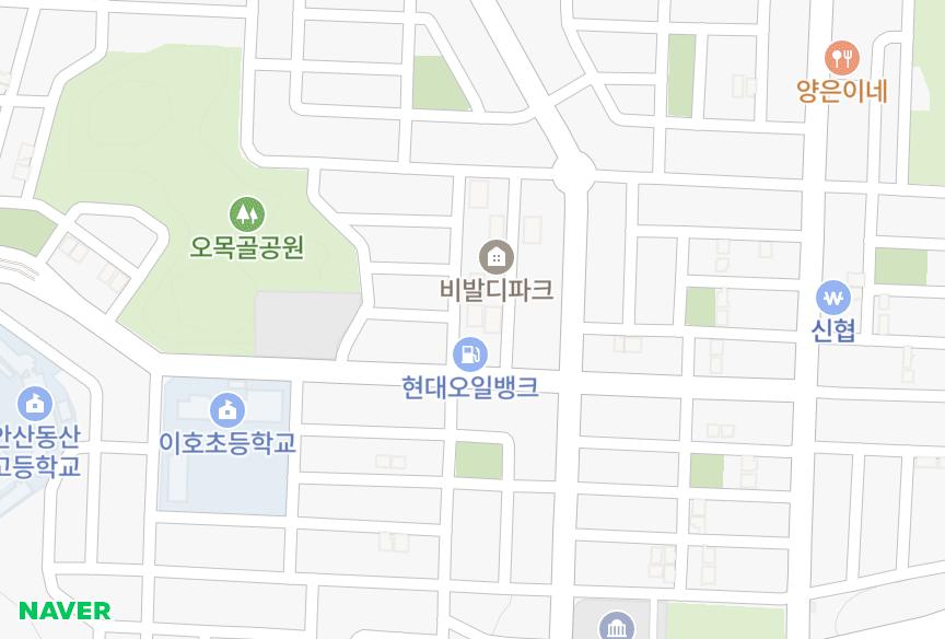 경기도 안산시 상록구 본오동 동양렉슬 위치·실거래 시세 지도