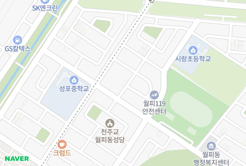 경기도 안산시 상록구 월피동 스타캐슬 위치·실거래 시세 지도