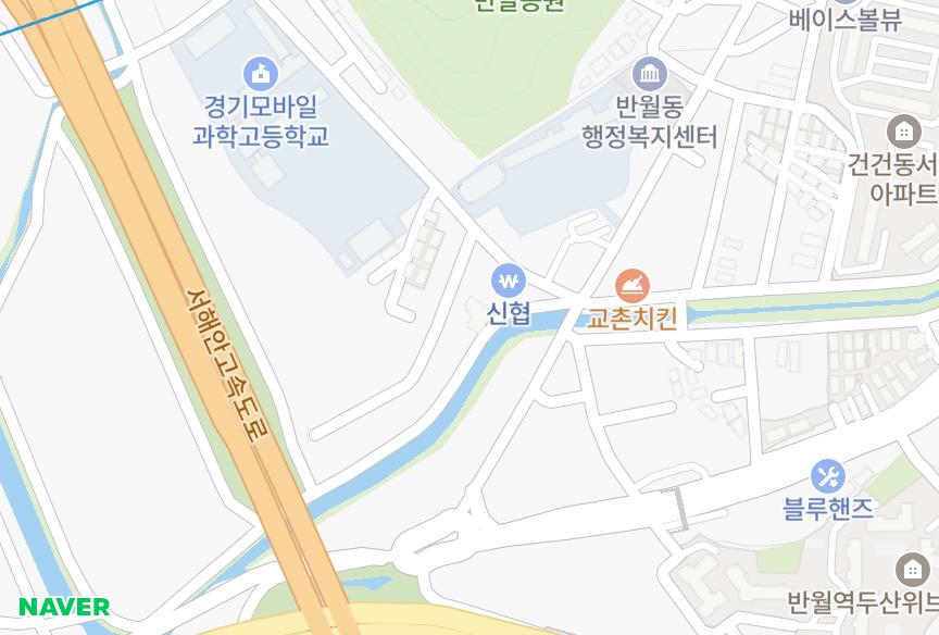 경기도 안산시 상록구 건건동 현대화인빌 위치·실거래 시세 지도