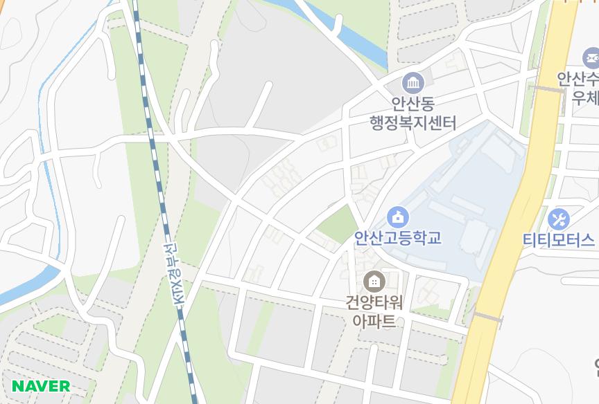 경기도 안산시 상록구 장상동 프라임타운 위치·실거래 시세 지도
