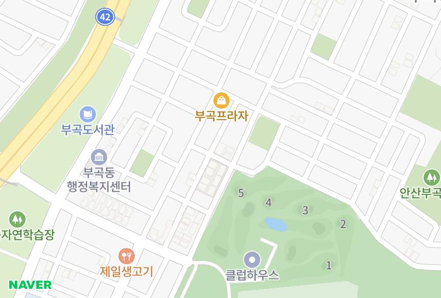 경기도 안산시 상록구 부곡동 대원해피타워 위치·실거래 시세 지도
