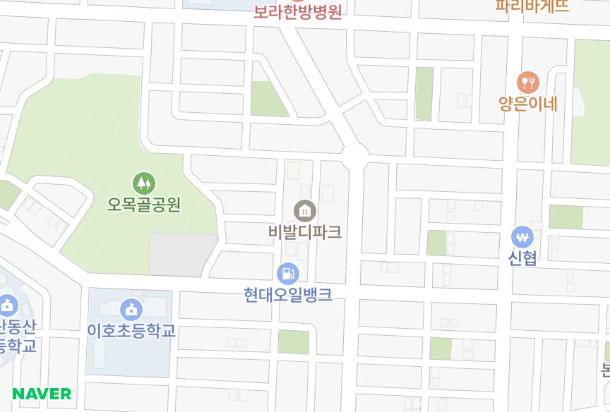 경기도 안산시 상록구 본오동 비발디파크 위치·실거래 시세 지도