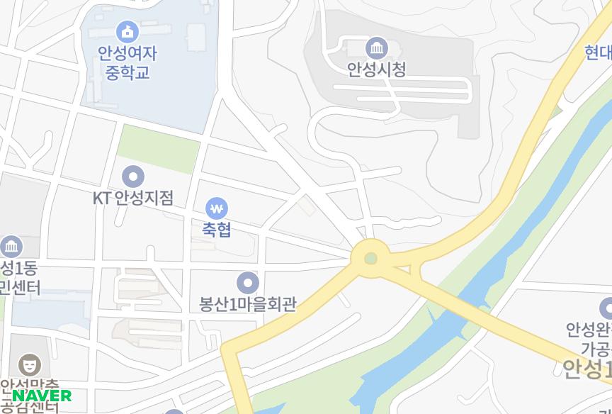 경기도 안성시 봉산동 유웅 위치·실거래 시세 지도