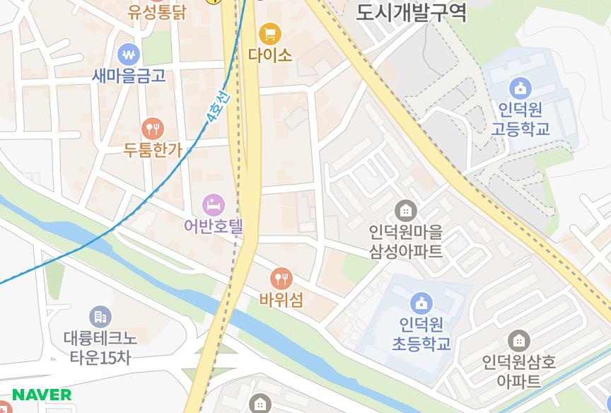 경기도 안양시 동안구 관양동 파인빌 위치·실거래 시세 지도