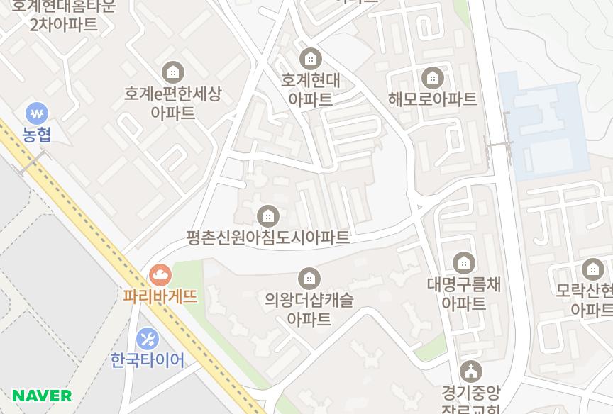경기도 안양시 동안구 호계동 양수 위치·실거래 시세 지도
