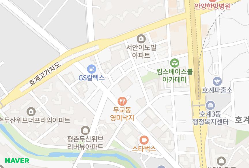 경기도 안양시 동안구 호계동 디와이타운(DYtown) 위치·실거래 시세 지도