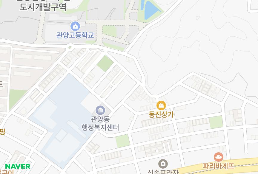 경기도 안양시 동안구 관양동 덕원맨숀7차 위치·실거래 시세 지도